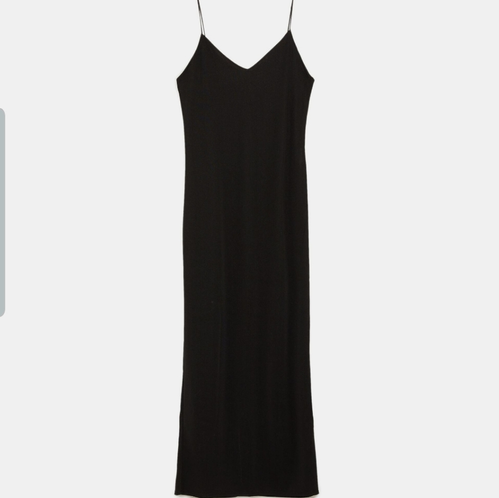Zara Strappy Dress in black size M, NWT